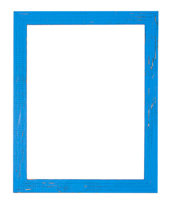 Distressed Bright Blue Frame