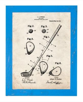 Framed Golf Patent Print