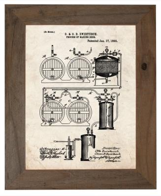Framed Beer Patent Print