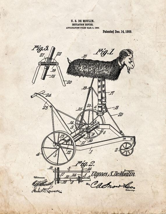 Moulin Magic Initiation Device Patent Print