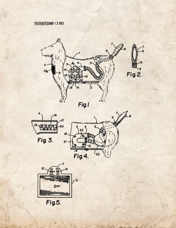 Combination Toy Dog And Vacuum Cleaner Patent Print