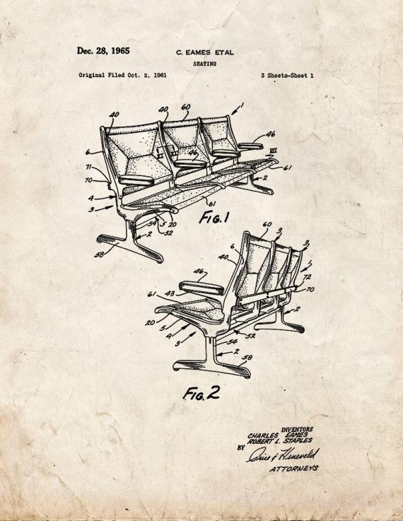 Seating Patent Print