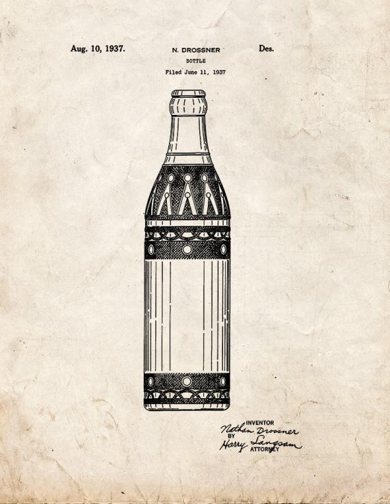 Bottle Patent Print