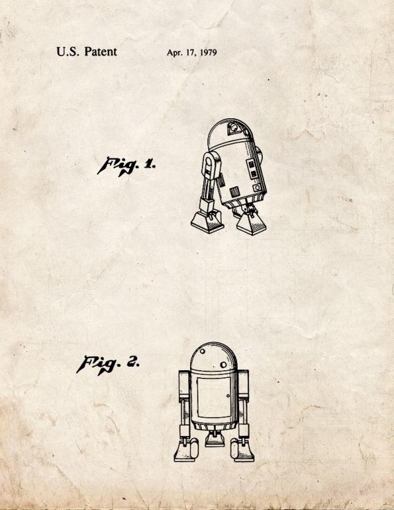 Star Wars R2-D2 Patent Print