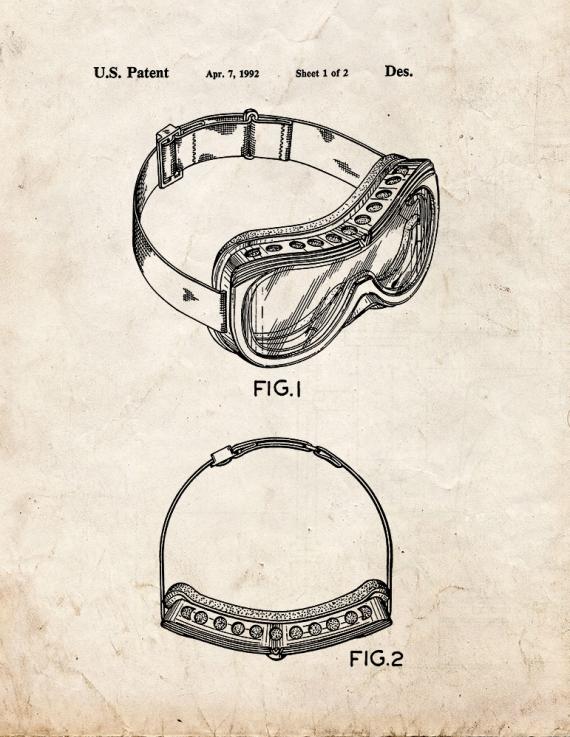 Ski Mask Patent Print