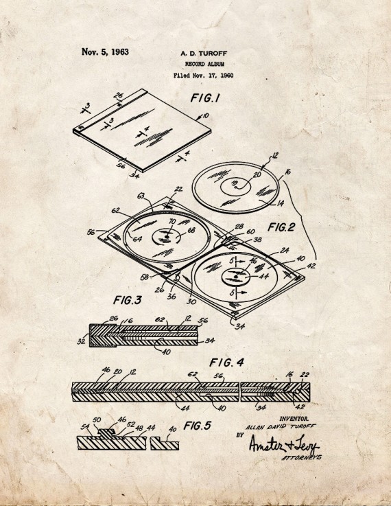 CD Case Patent Print