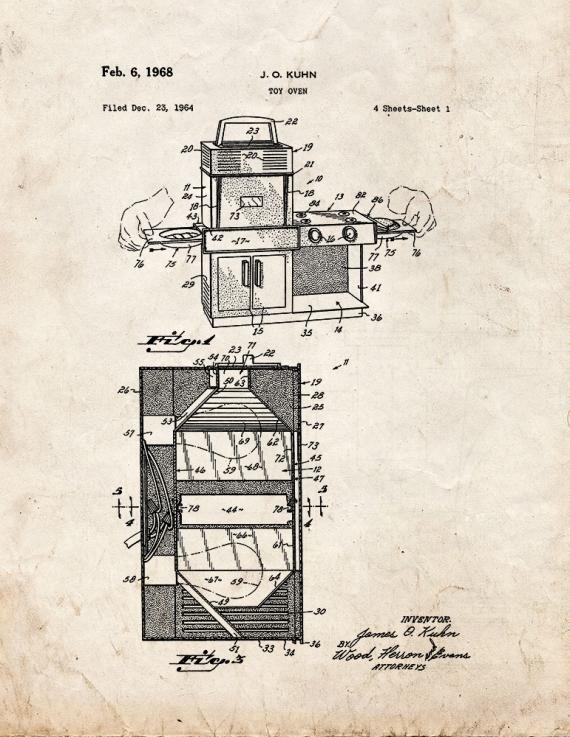 Easy Bake Oven Patent Print