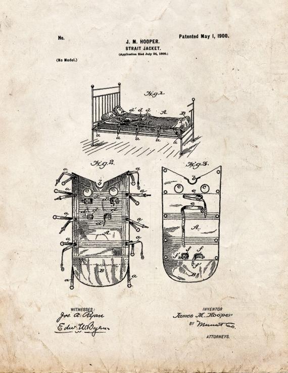 Strait-jacket Patent Print