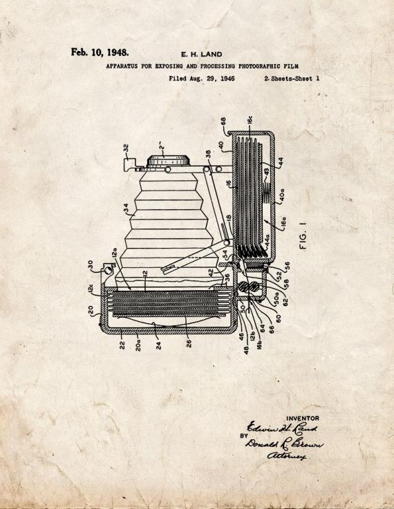 Apparatus For Exposing And Processing Photographic Film Patent Print