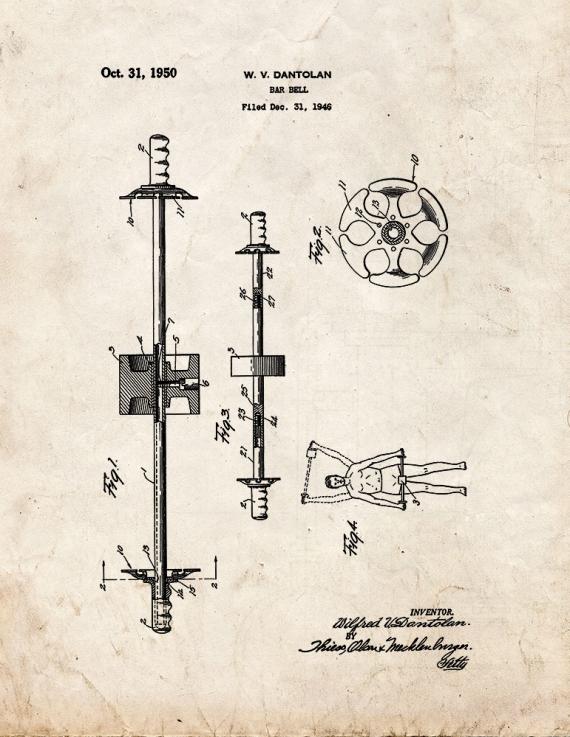 Barbell Patent Print