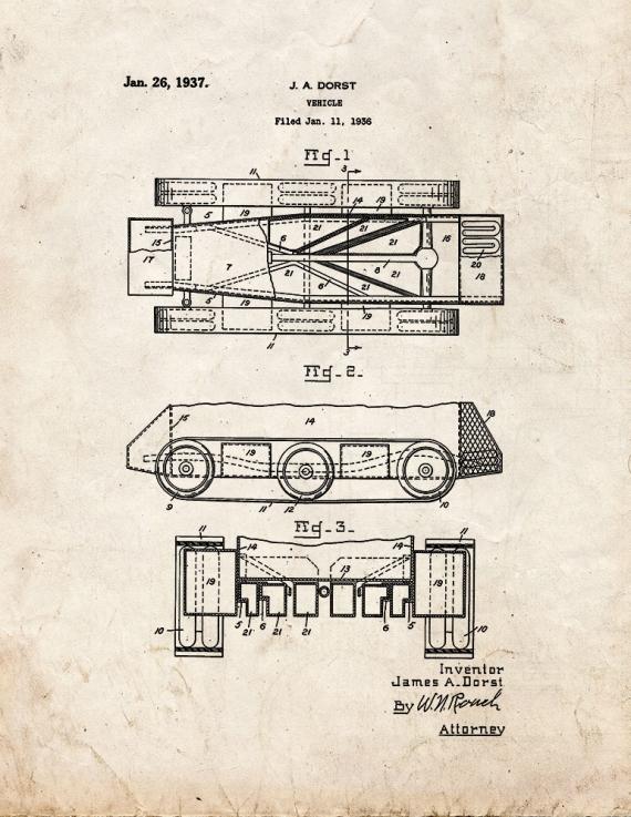 Vehicle Patent Print