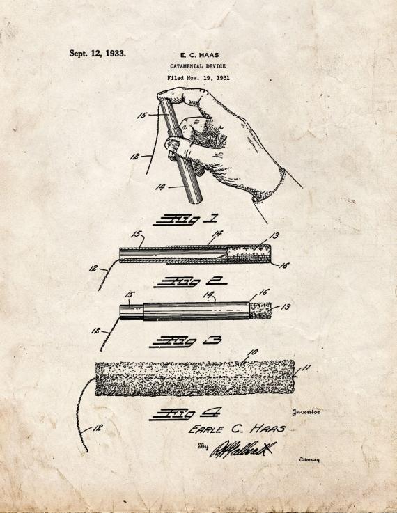 Catamenial Device Patent Print