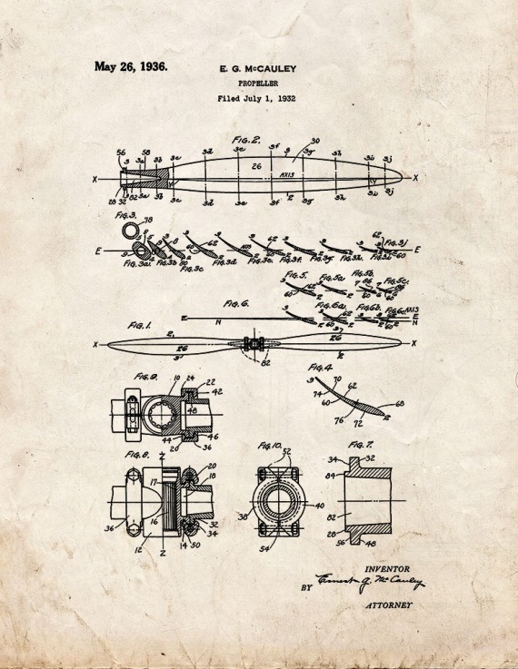 Propeller Patent Print