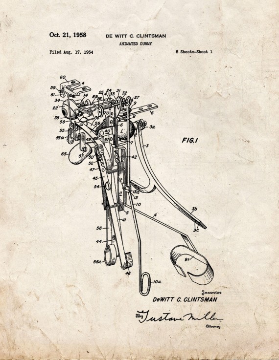 Animated Dummy Patent Print