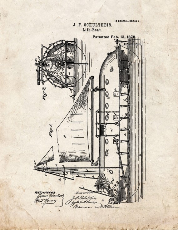 LifeBoat Patent Print