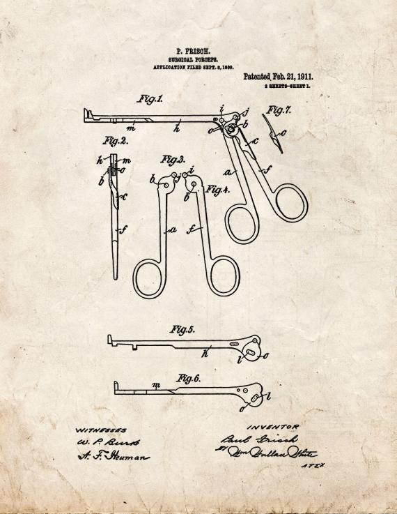 Surgical Forceps Patent Print