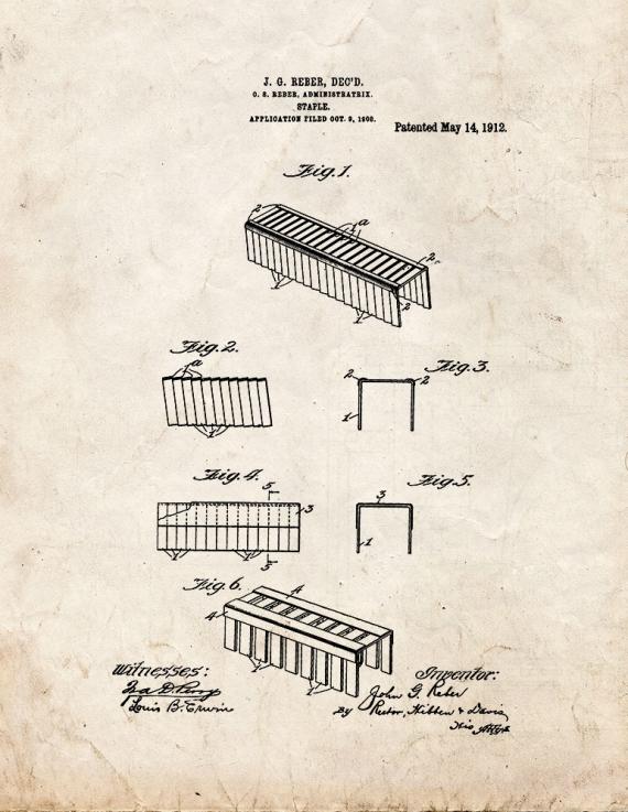 Staple Patent Print