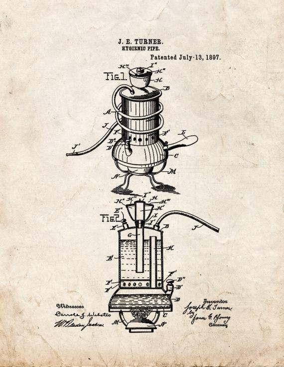 Hygienic Pipe Patent Print