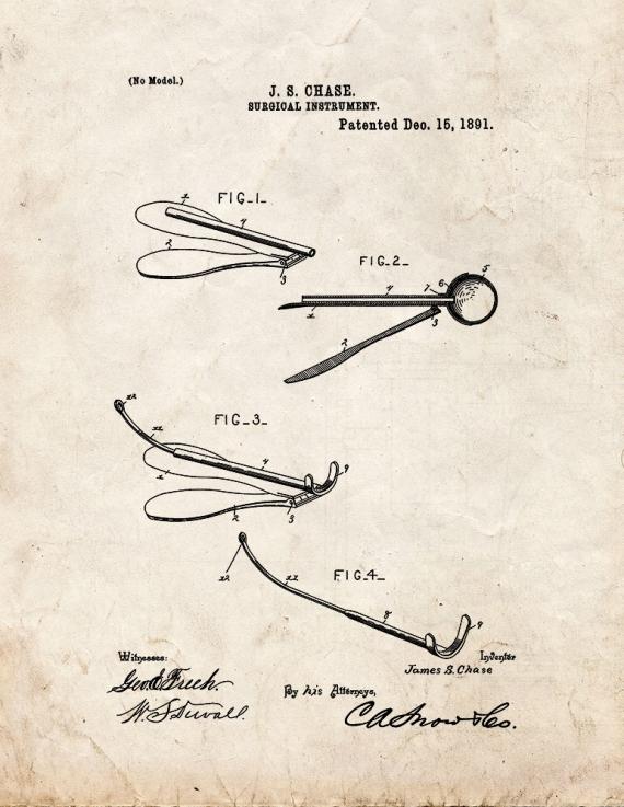 Surgical Instrument Patent Print