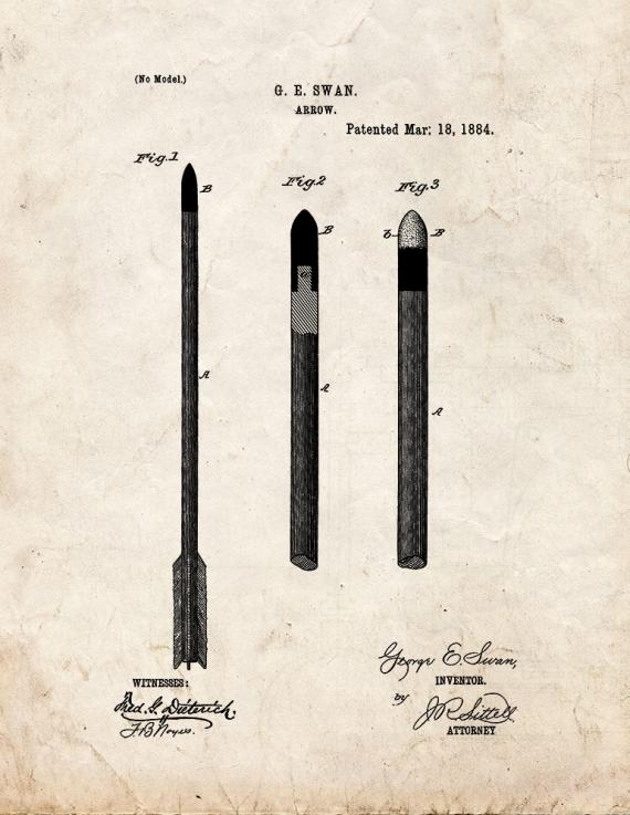 Arrow Patent Print