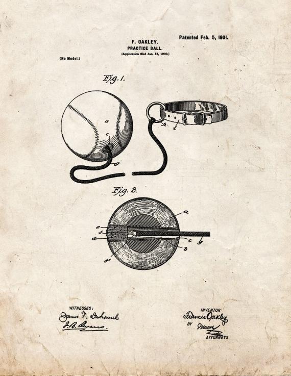 Practice-ball Patent Print
