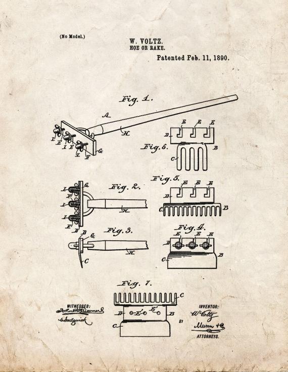 Rake Patent Print