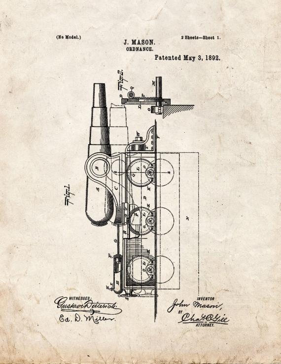 Ordnance Patent Print