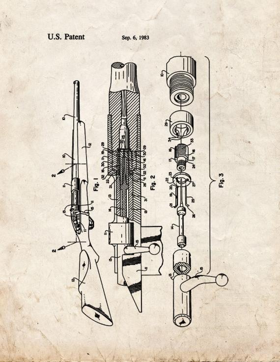 Bolt Mechanism And Receiver For Bolt Action Rifle Patent Print