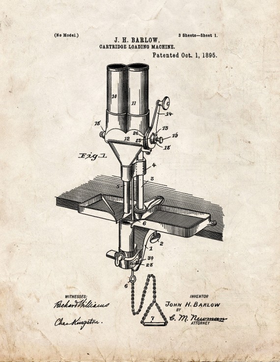 Cartridge Loading Machine Patent Print