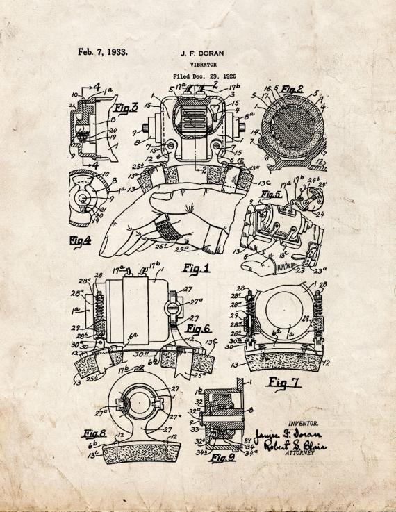 Vibrator Patent Print