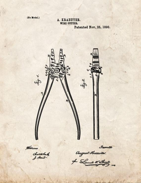 Wire-Cutter Patent Print