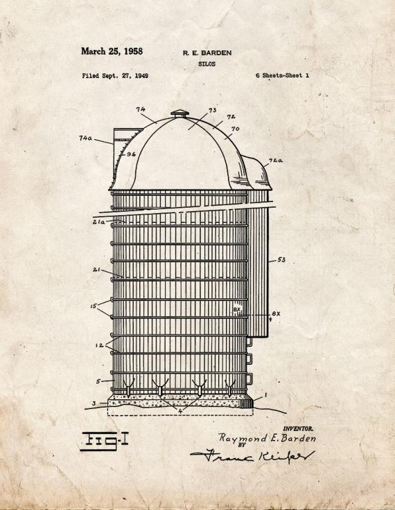 Silo Patent Print