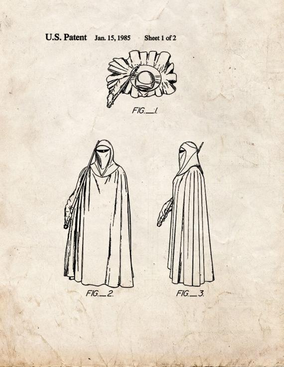 Star Wars Emperor's Royal Guard Patent Print