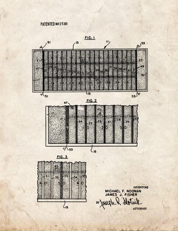 Football Field Area Identification Means Patent Print