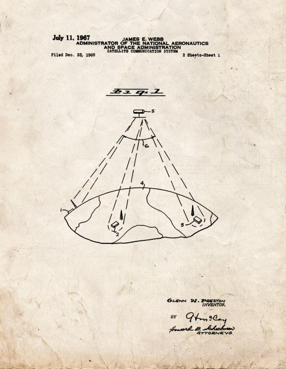 Satellite Communication System Patent Print