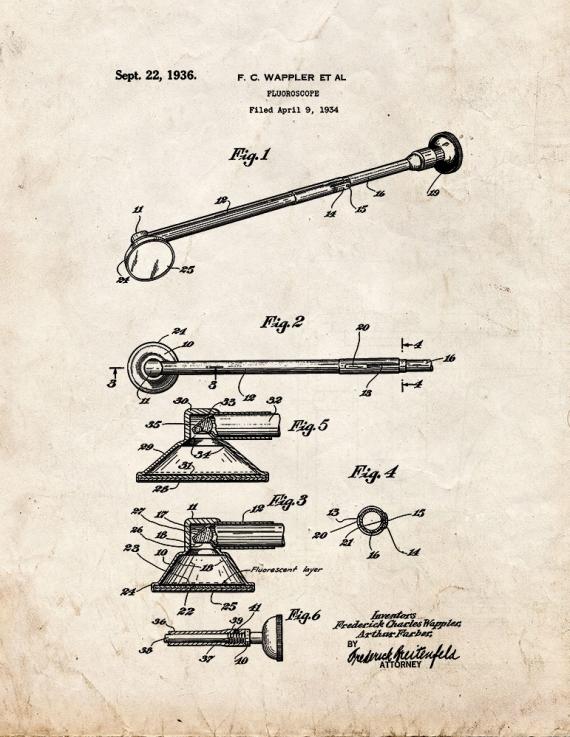 Fluoroscope Patent Print