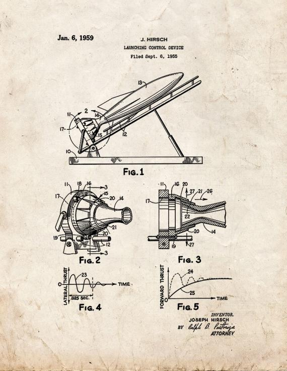 Launching Control Device Patent Print