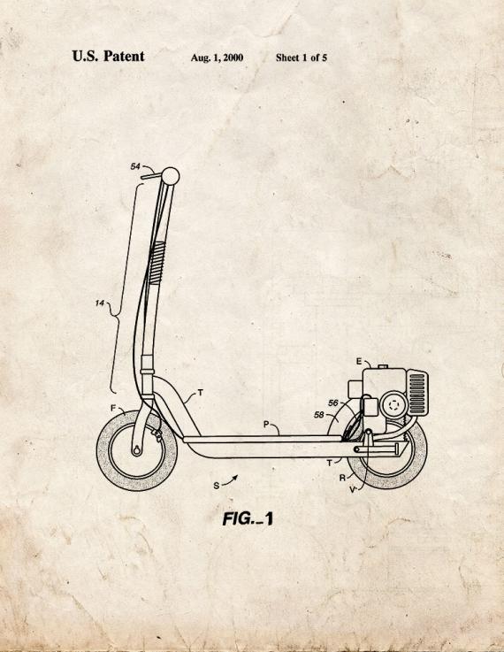 Engine Drive For Scooter Patent Print