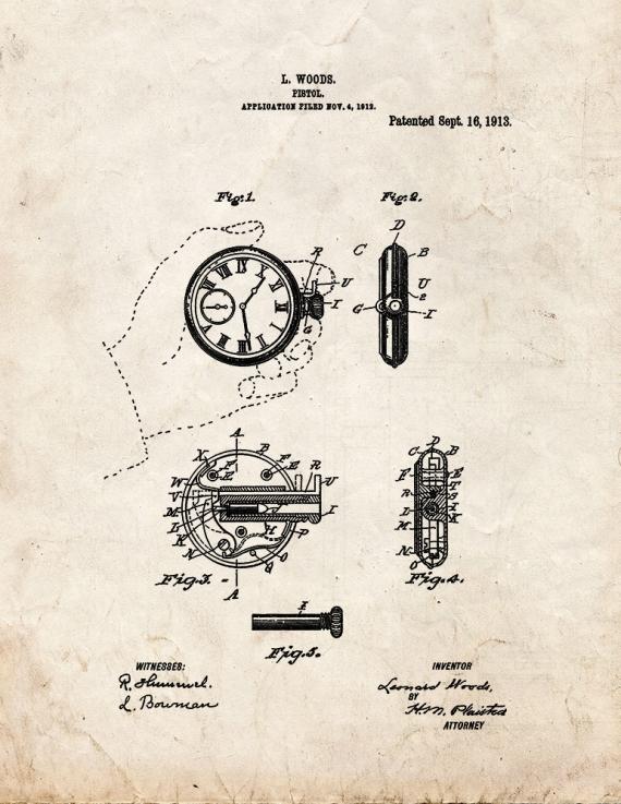 Pistol Patent Print