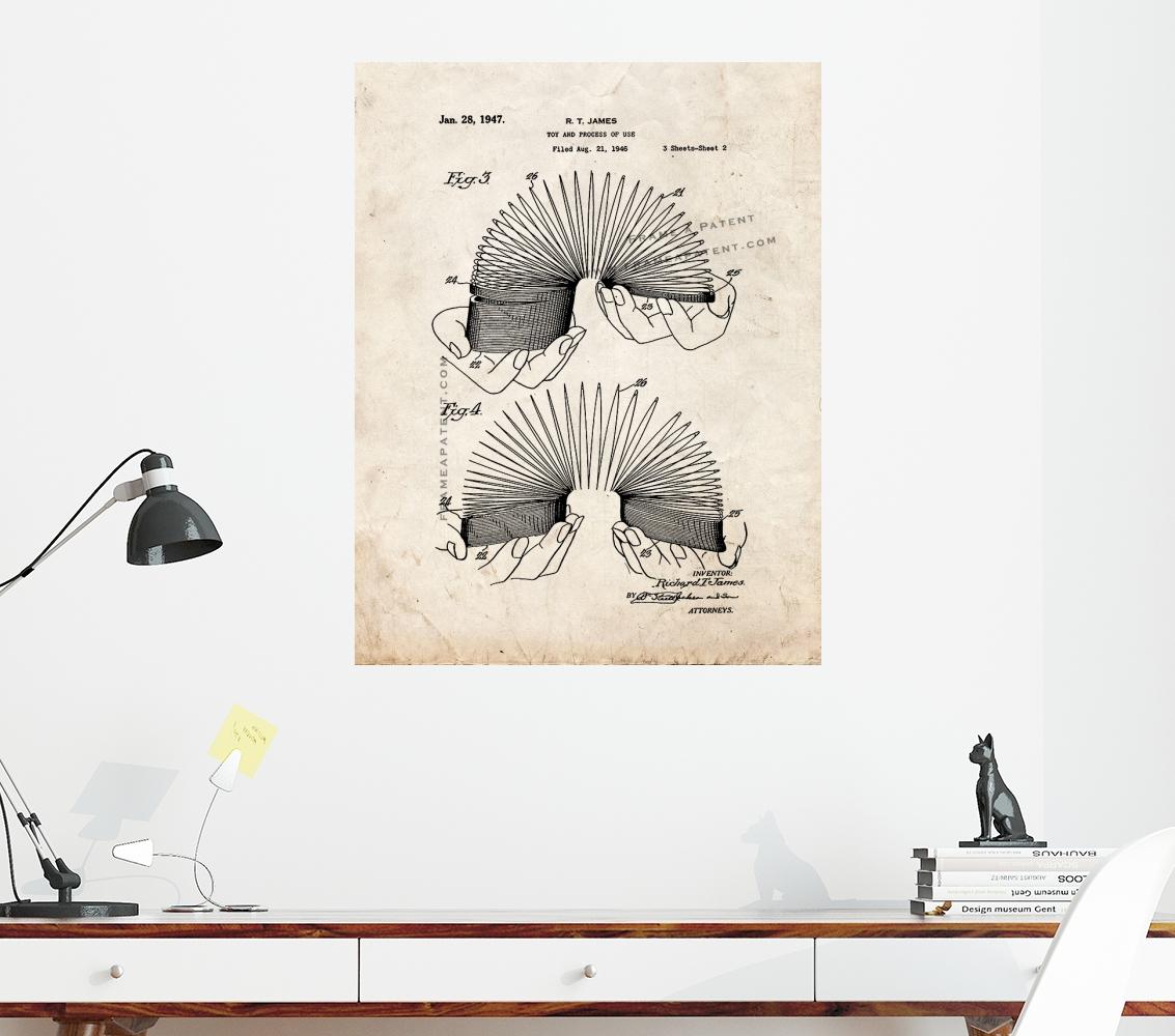 Slinky Patent Print Old Look