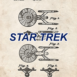 (image for) Star Trek Patent Prints