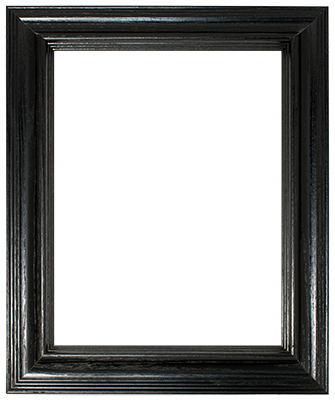 Black with Deep Edges Frame