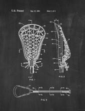 Lacrosse Stick Patent Print