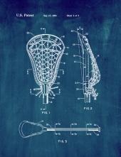 Lacrosse Stick Patent Print