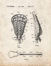 Lacrosse Stick Patent Print