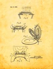 Toilet Seat And Cover Patent Print