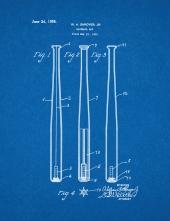 Baseball Bat Patent Print