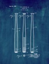 Baseball Bat Patent Print