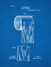 Toilet Paper Roll Patent Print