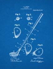 Golf Club Patent Print